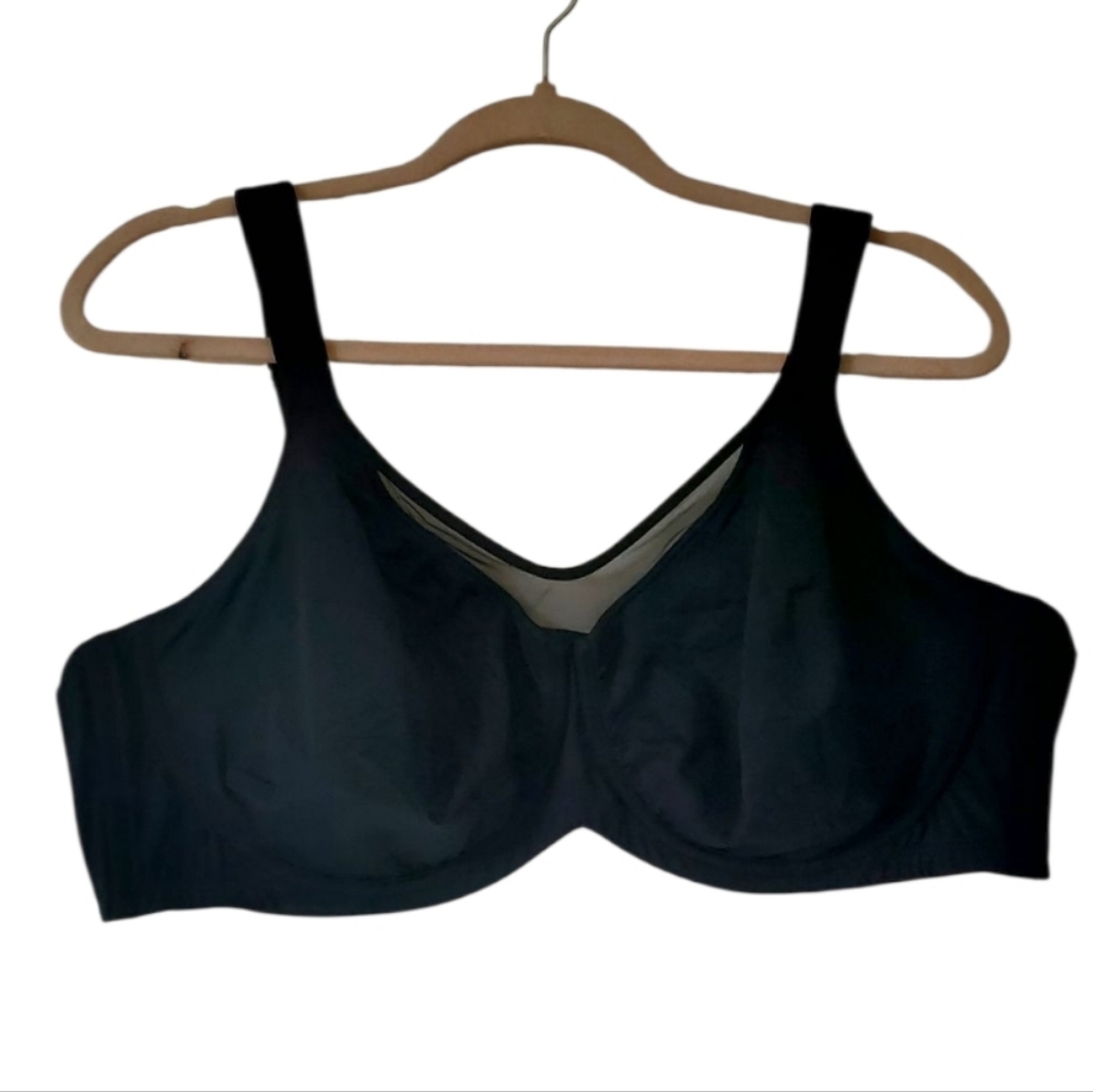 New Womens HSIA Black Intimate Plus Size Underwire‎ Bra Size 46C NWT